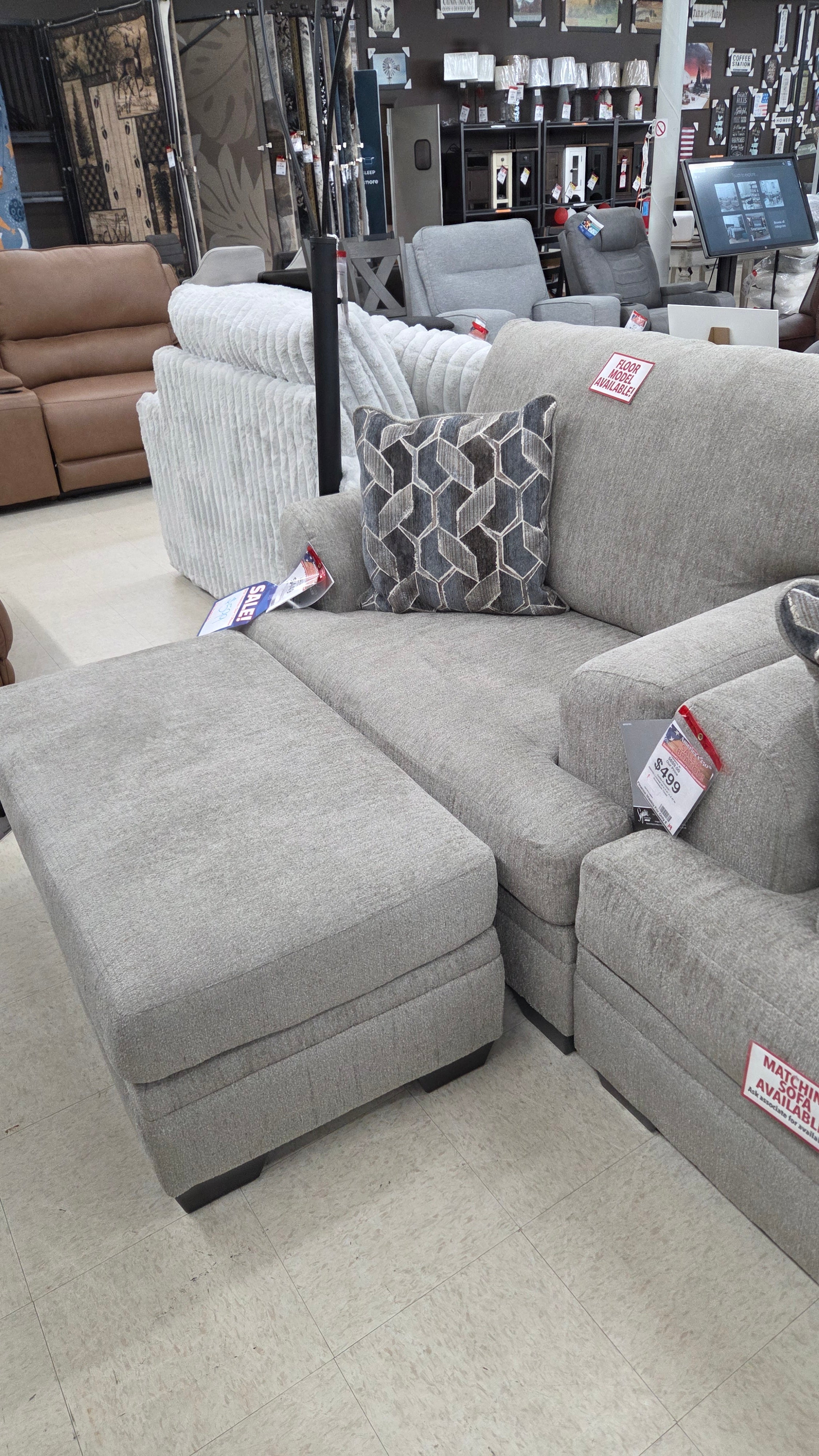 Stonemeade Chair and Ottoman set