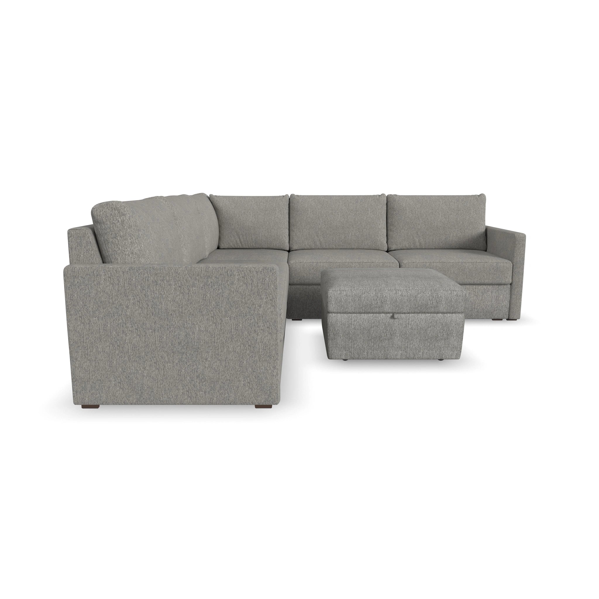 Flex 5-Seat Sectional with Narrow Arm and Storage Ottoman - 5000003374