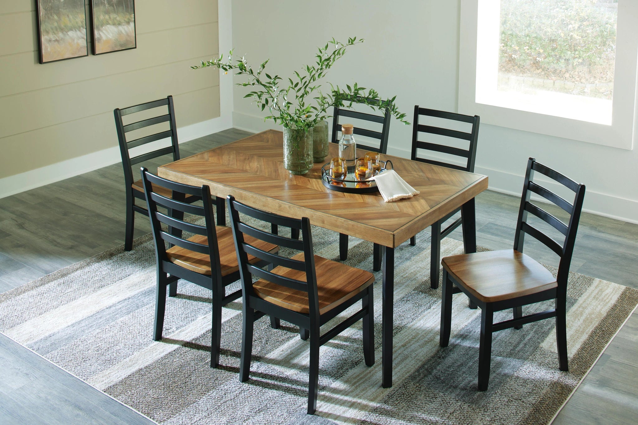 Blondon Dining Table and 6 Chairs (Set of 7)