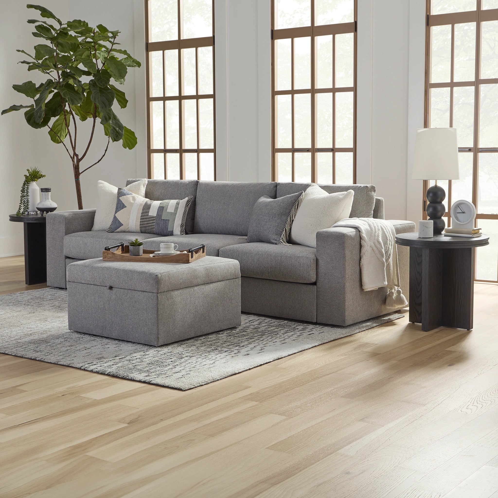 Flex Sofa with Wide Arm and Storage Ottoman - 5000003462