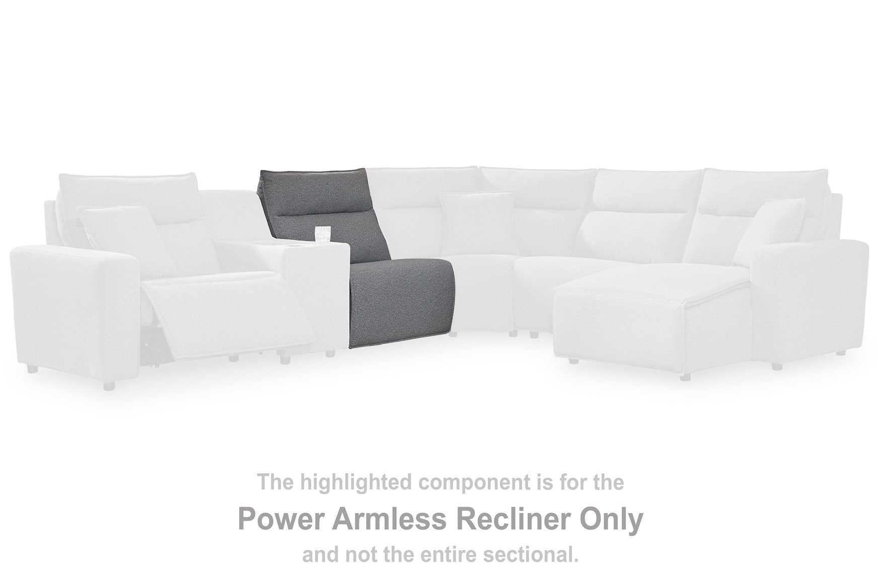Modmax Reclining Sectional with Audio Consoles