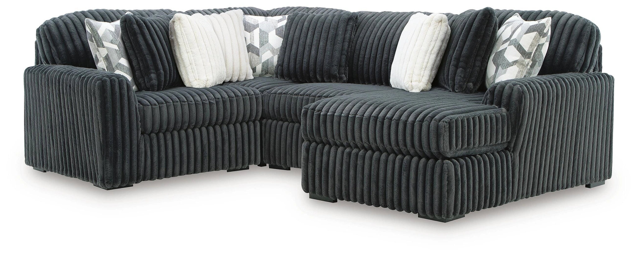 Midnight-Madness Sectional with Chaise