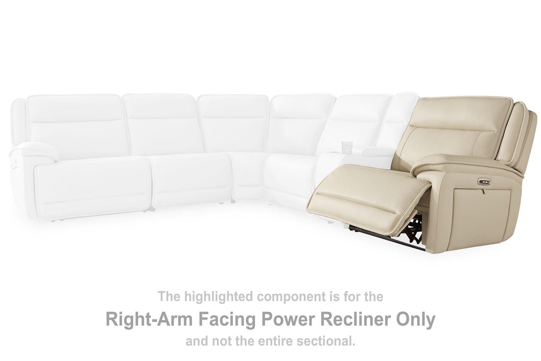 Double Deal Reclining Leather Sectional with 2 Consoles