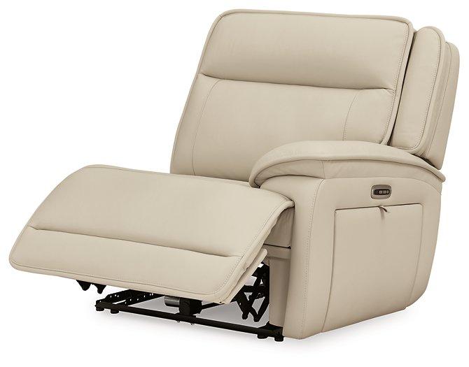 Double Deal Reclining Leather Sectional with 2 Consoles