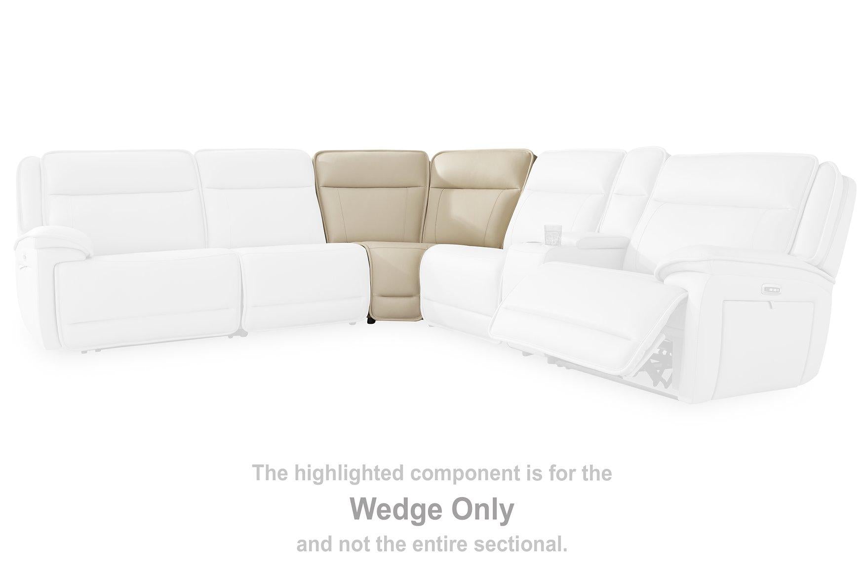 Double Deal Reclining Leather Sectional with 2 Consoles