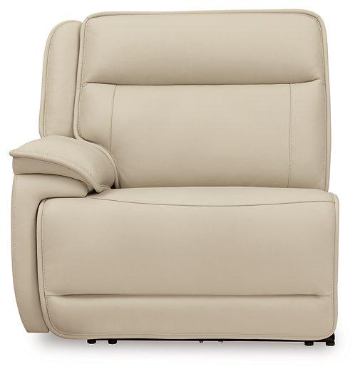 Double Deal Reclining Leather Sectional with 2 Consoles