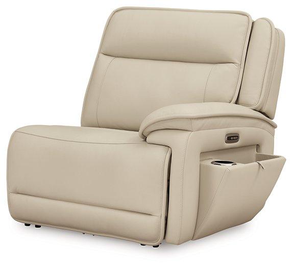 Double Deal Reclining Leather Sectional with 2 Consoles