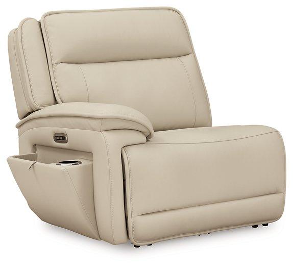 Double Deal Reclining Leather Sectional with 2 Consoles