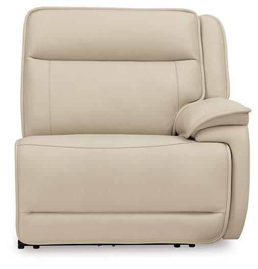 Double Deal Reclining Leather Sectional with 2 Consoles
