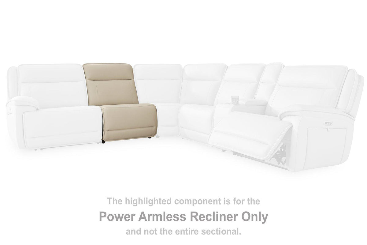 Double Deal Reclining Leather Sectional