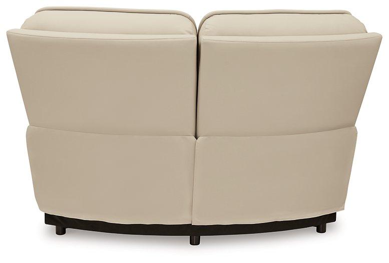 Double Deal Reclining Leather Sectional with 2 Consoles