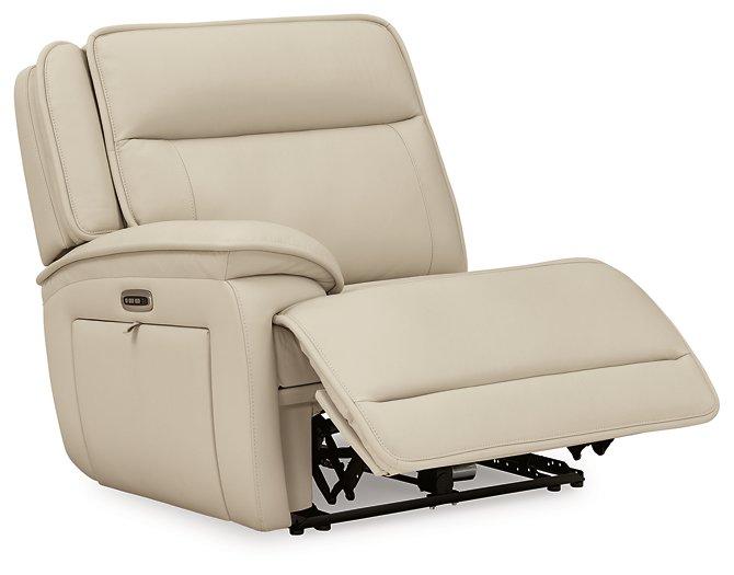Double Deal Reclining Leather Sectional with 2 Consoles