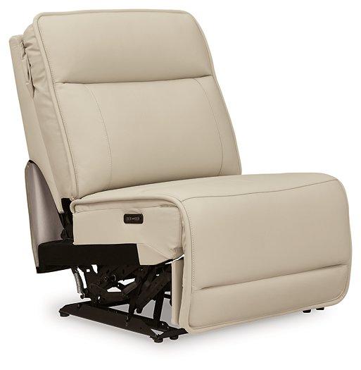 Double Deal Reclining Leather Sectional