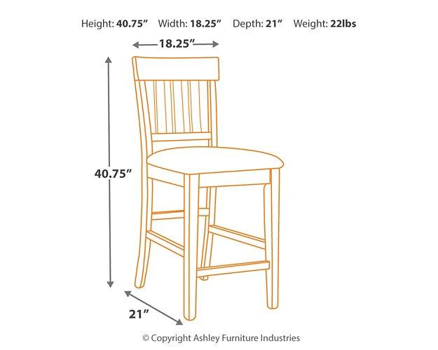 Haddigan Counter Height Bar Stool (Set of 2)