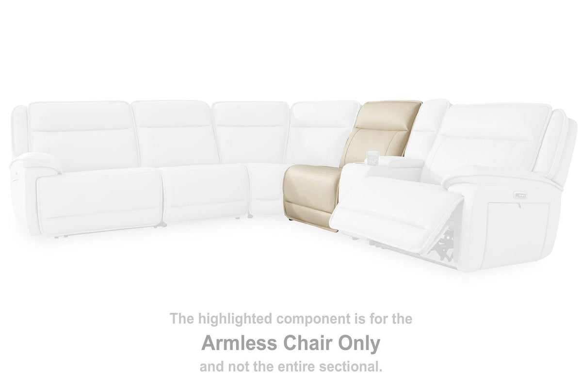 Double Deal Reclining Leather Sectional
