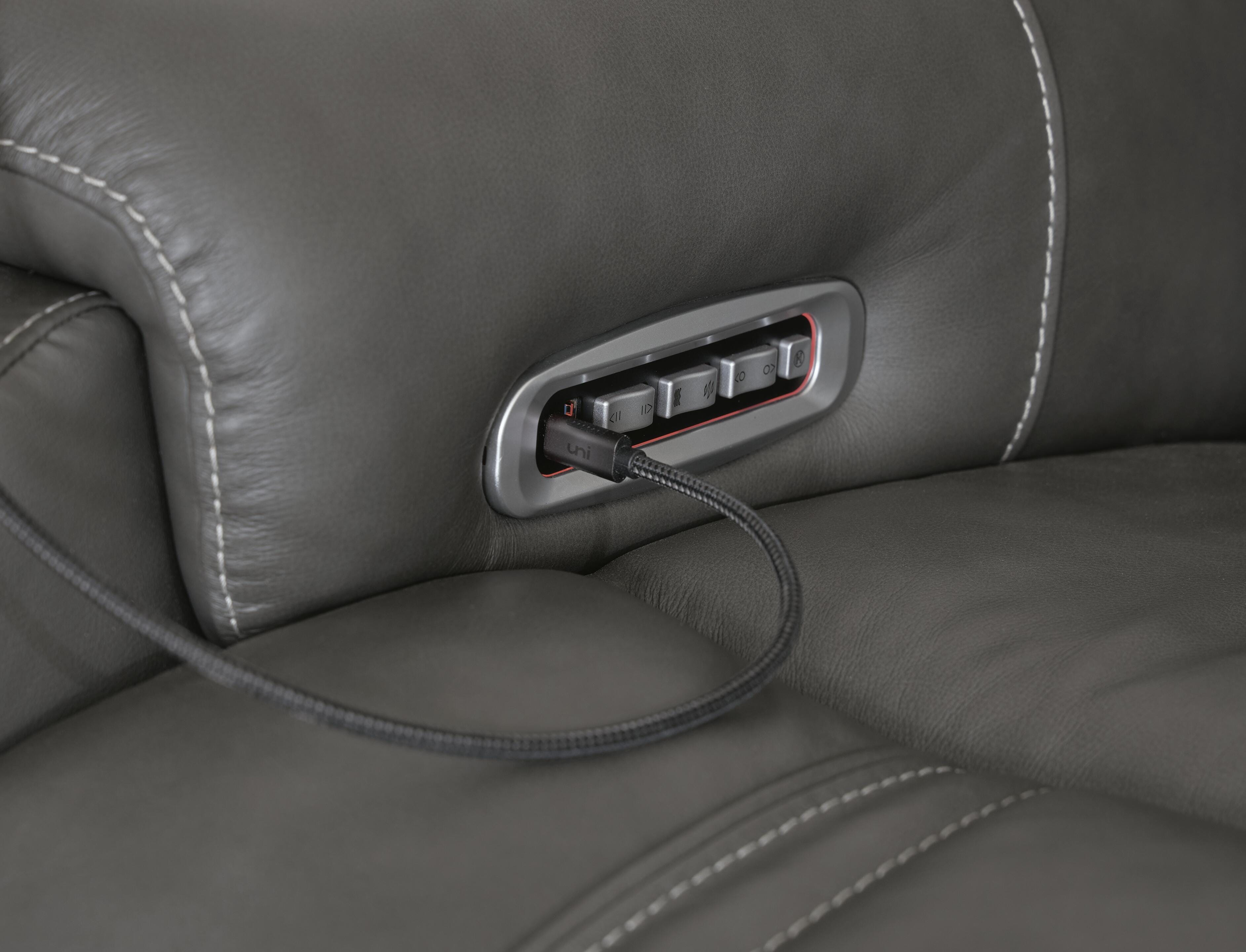 5Z - Pittson Power Reclining Sectional Loveseat