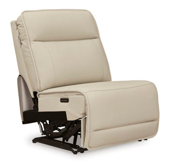 Double Deal Reclining Leather Sectional