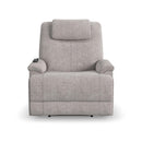 Flexsteel Zecliner Model 1 Fabric Power Recliner with Power Headrest & Lumbar in Dove 1091-50PH_352-01