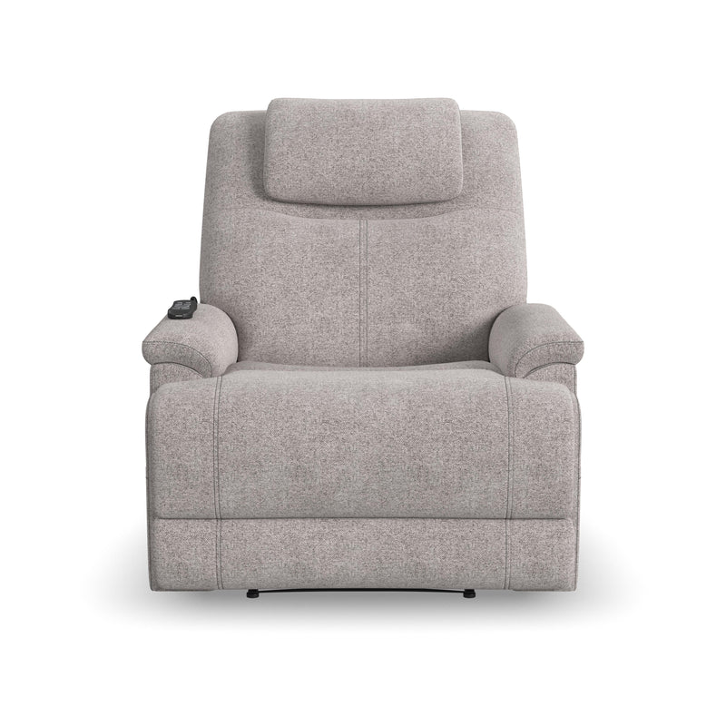 Flexsteel Zecliner Model 1 Fabric Power Recliner with Power Headrest & Lumbar in Dove 1091-50PH_352-01