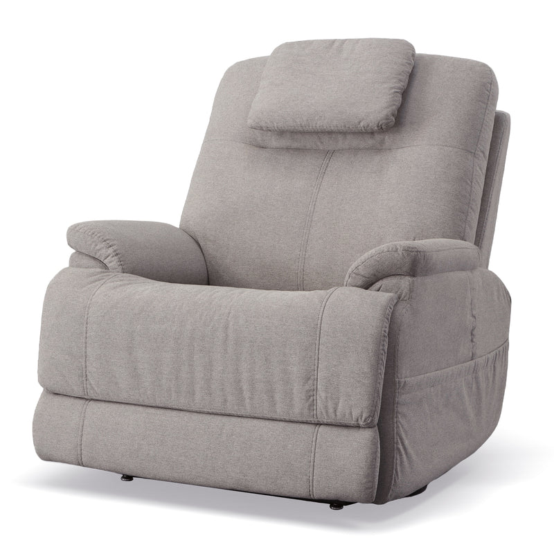 Flexsteel Zecliner Model 1 Fabric Power Lift Recliner with Power Headrest & Lumbar in Dove - 1091-55PH