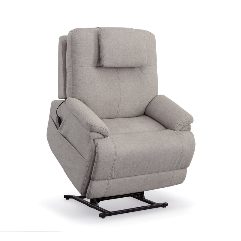 Flexsteel Zecliner Model 1 Fabric Power Lift Recliner with Power Headrest & Lumbar in Dove - 1091-55PH