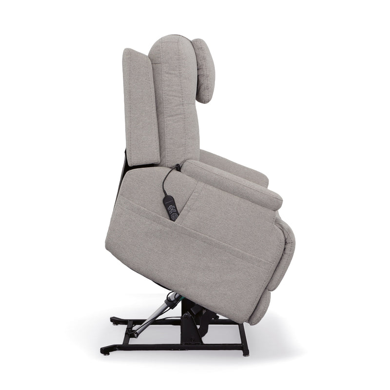 Flexsteel Zecliner Model 1 Fabric Power Lift Recliner with Power Headrest & Lumbar in Dove - 1091-55PH