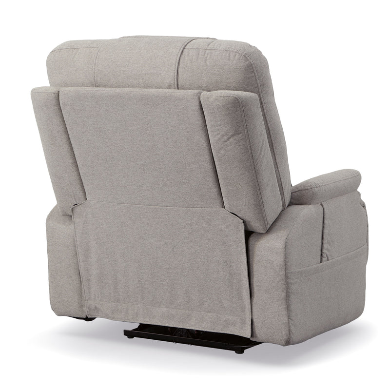 Flexsteel Zecliner Model 2 Fabric Power Recliner with Power Headrest & Lumbar in Dove - 1092-50PH