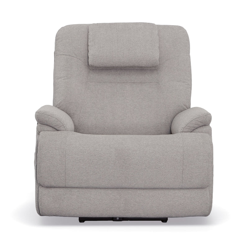 Flexsteel Zecliner Model 2 Fabric Power Recliner with Power Headrest & Lumbar in Dove - 1092-50PH