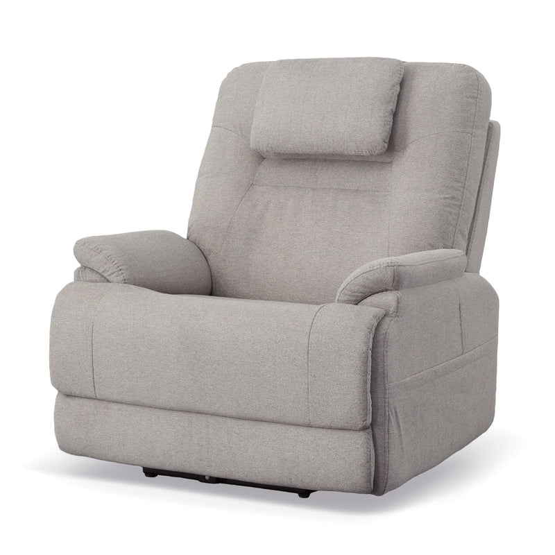 Flexsteel Zecliner Model 2 Fabric Power Recliner with Power Headrest & Lumbar in Dove - 1092-50PH