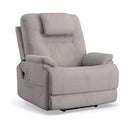 Flexsteel Zecliner Model 2+ Shell Power Lift Recliner with Power Headrest, Lumbar, Heat & Massage 1092-55P5-352-01