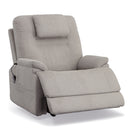 Flexsteel Zecliner Model 2 Fabric Power Recliner with Power Headrest & Lumbar in Dove - 1092-50PH