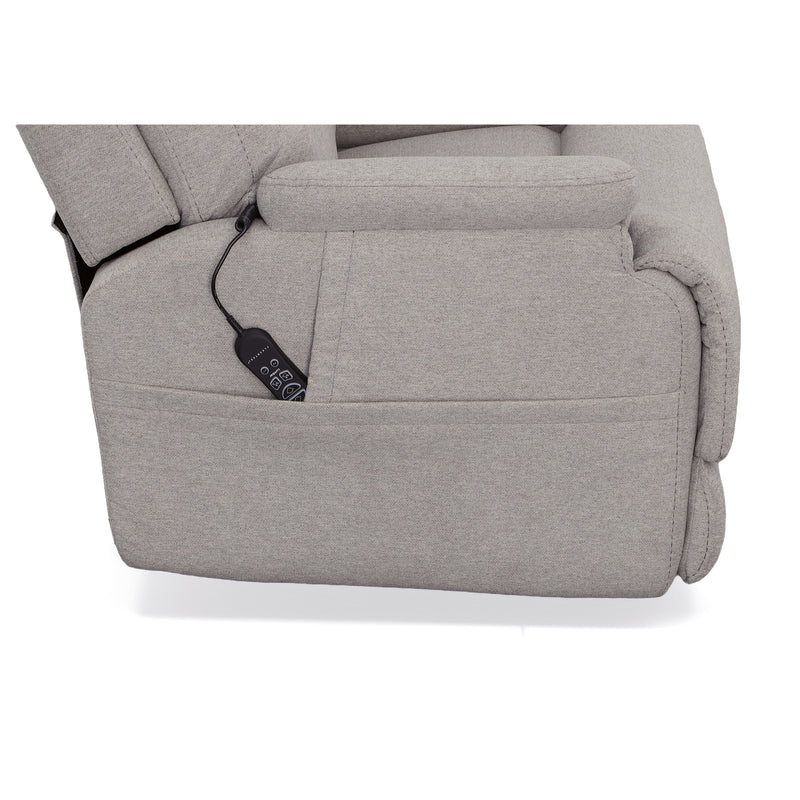 Flexsteel Zecliner Model 2 Fabric Power Recliner with Power Headrest & Lumbar in Dove - 1092-50PH