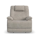 Flexsteel Zecliner Model 2+ Dove Power Lift Recliner with Power Headrest, Lumbar, Heat & Massage 1092-55P5-358-80