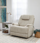 Flexsteel Zecliner Model 2+ Dove Power Lift Recliner with Power Headrest, Lumbar, Heat & Massage 1092-55P5-358-80