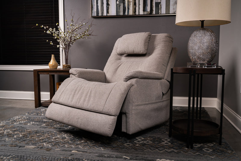 Flexsteel Zecliner Model 2 Fabric Power Lift Recliner with Power Headrest & Lumbar in Dove - 1092-55PH-352-01