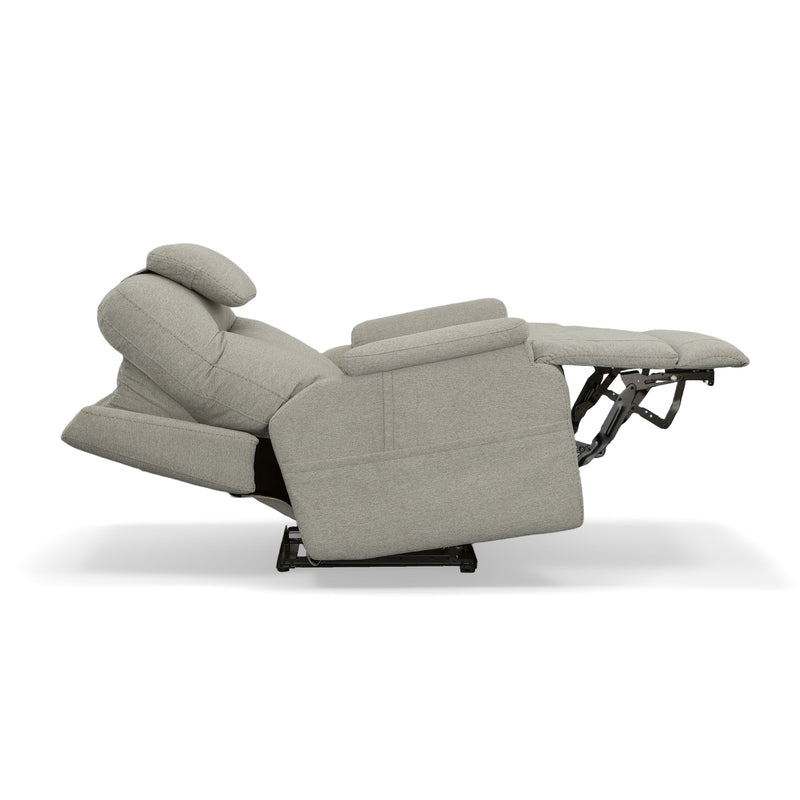 Flexsteel Zecliner Model 2 Fabric Power Lift Recliner with Power Headrest & Lumbar in Dove - 1092-55PH-352-01