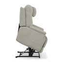 Flexsteel Zecliner Model 2+ Dove Power Lift Recliner with Power Headrest, Lumbar, Heat & Massage 1092-55P5-358-80