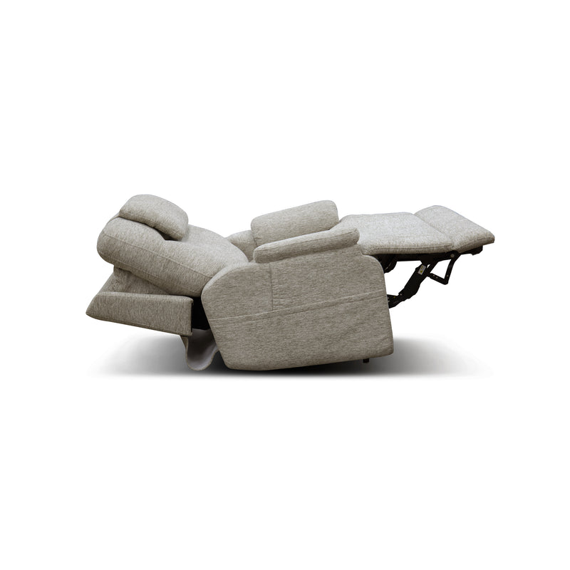 Flexsteel Zecliner Model 2+ Dove Power Lift Recliner with Power Headrest, Lumbar, Heat & Massage 1092-55P5-358-80