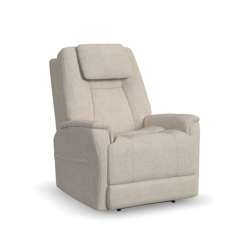 Zecliner Model 3+ Umber Fabric Power Lift Recliner with Power Headrest, Lumbar, Heat & Massage 1093-55P5-358-11