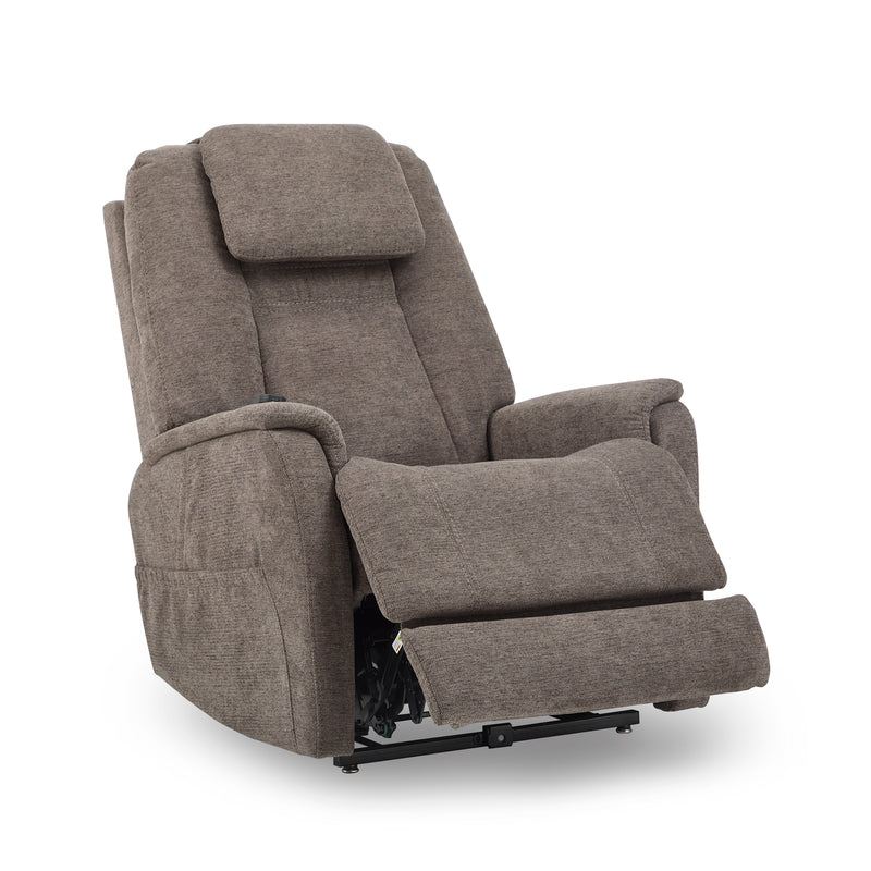 Zecliner Model 3+ Umber Fabric Power Lift Recliner with Power Headrest, Lumbar, Heat & Massage 1093-55P5-358-04