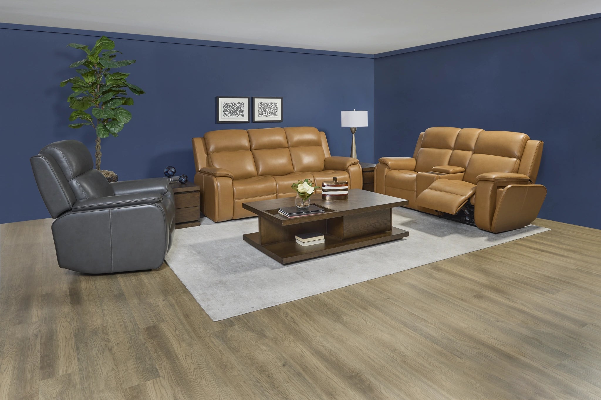 Ziggy Power Recliner with Power Headrest, Lumbar, Heat & Massage
