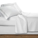 Clara Clark Bed Sheets Set, 1800 Series Deep Pocket Soft Microfiber Sheet Set (White)