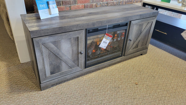 WYNNLOW TV STAND WITH FIREPLACE