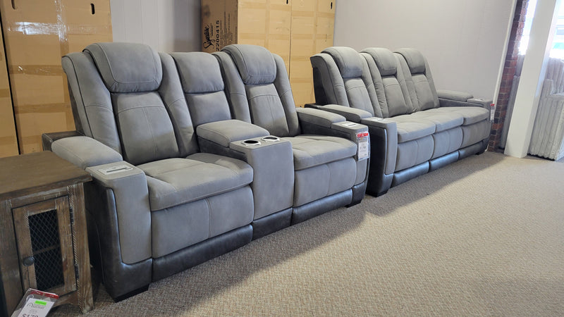 NEXT-GEN DURAPELLA POWER SOFA AND LOVESEAT SET (SLATE)