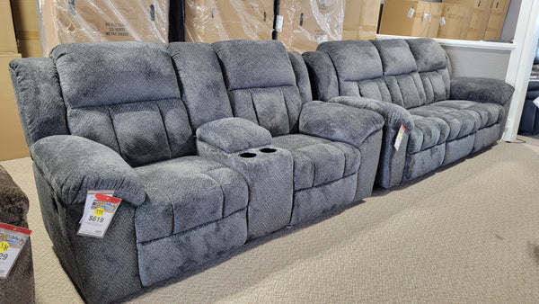 FROHN SOFA AND LOVESEAT SET (GRAPHITE)