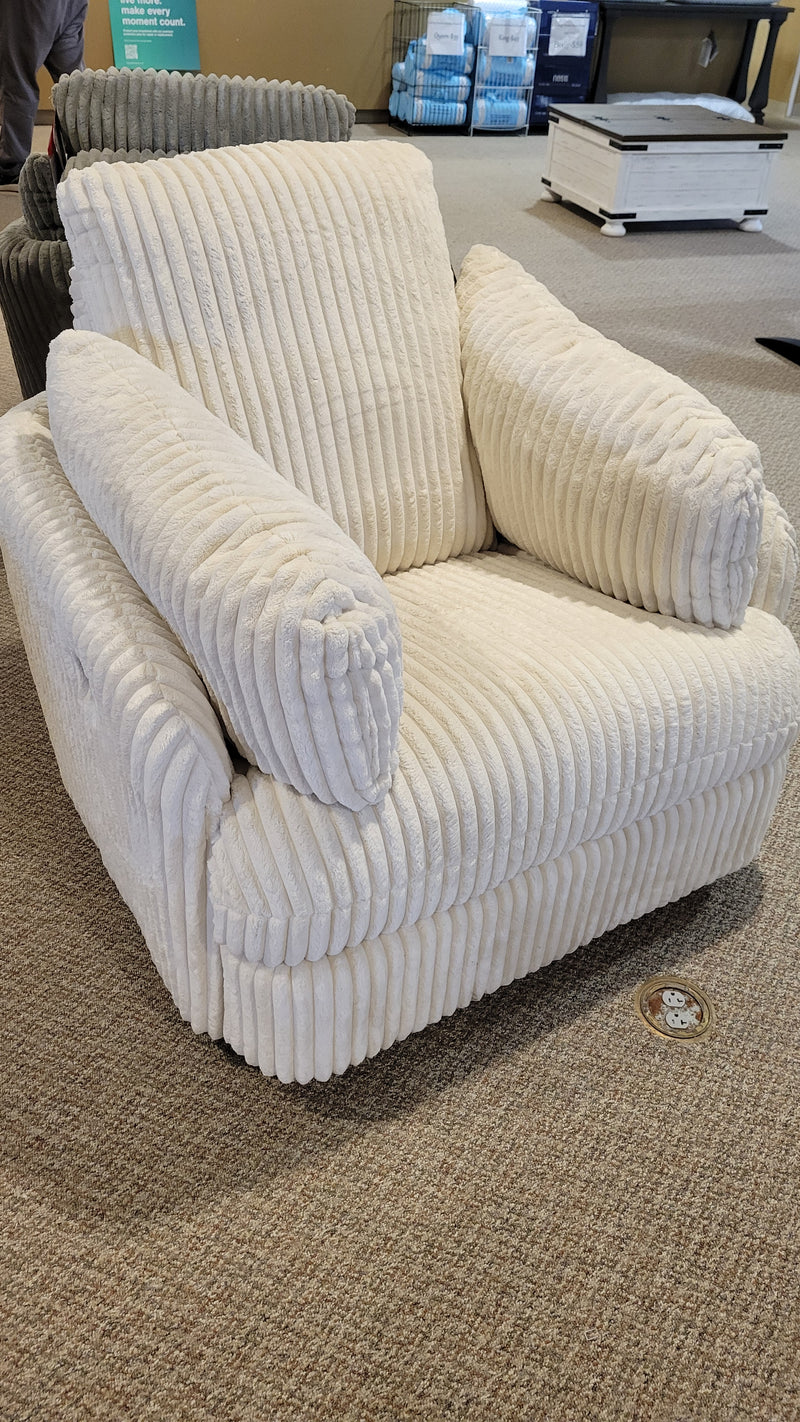 TIE BREAKER SWIVEL RECLINER (IVORY)