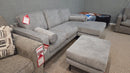 Hazela sofa chaise and ottoman set