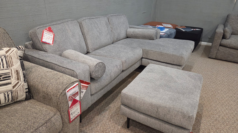 Hazela sofa chaise and ottoman set