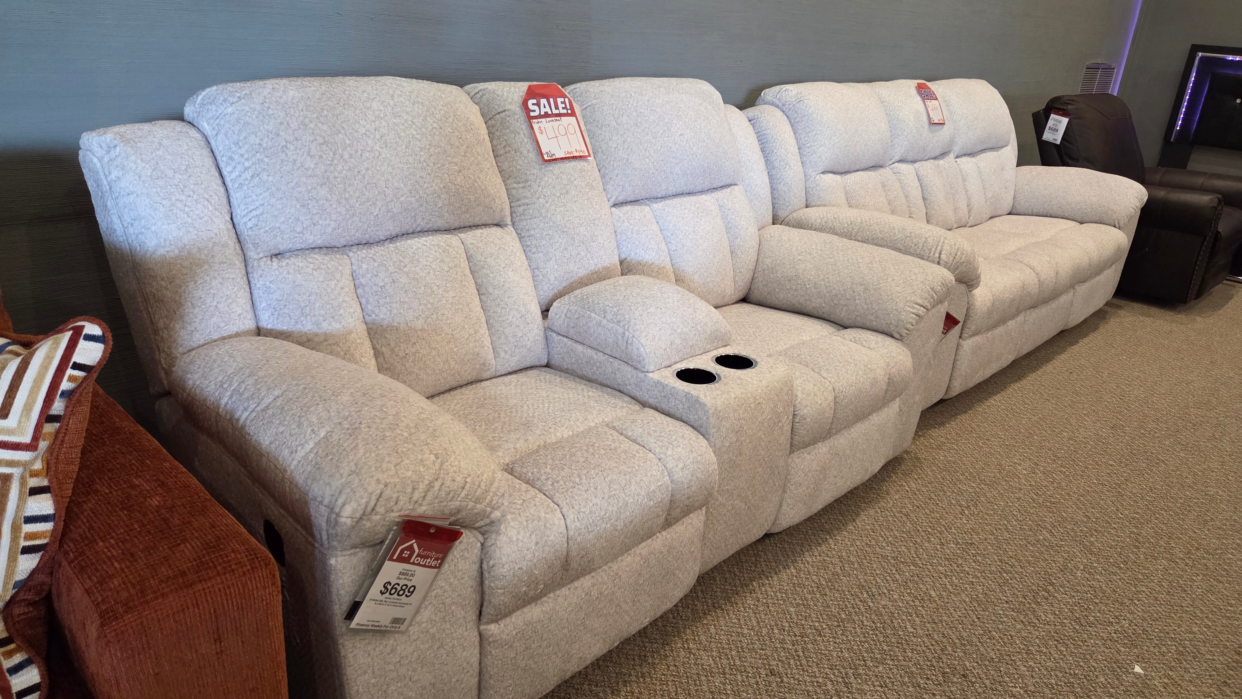 Frohn sofa and loveseat (snow)