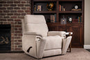 Flexsteel Perfect Match Refined Fabric Swivel Gliding Recliner in Pearl